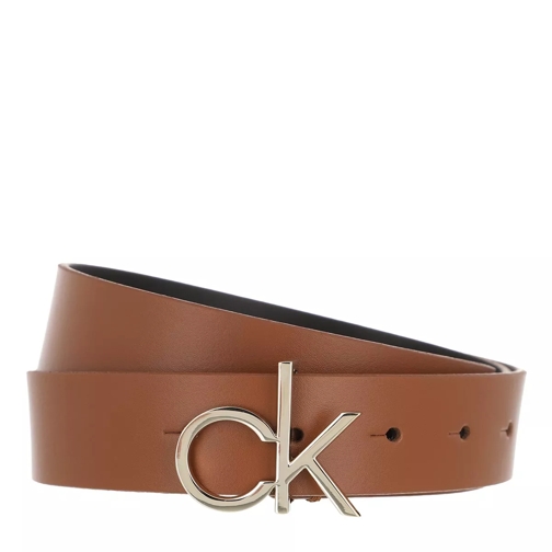 Calvin Klein Logo Belt 30mm Cognac Leather Belt