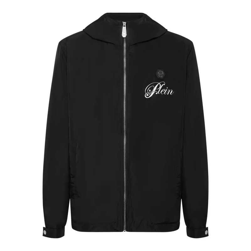 Philipp Plein Daunenjacke Windbreaker Teddy schwarz