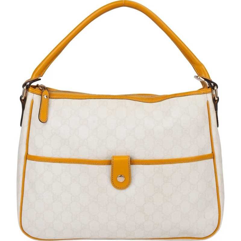 Gucci Schultertasche Gucci White Monogram Joy Handbag weiß