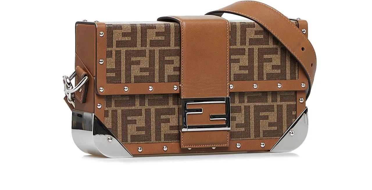 Fendi Hobo bags 2010-2022 Zucca Baguette Trunk in bruin
