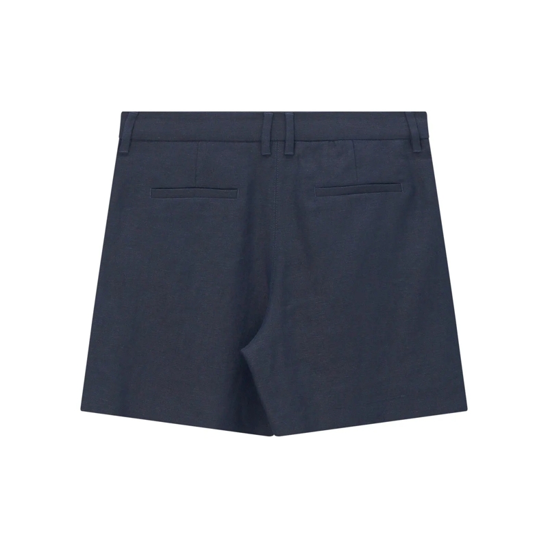 S Max Mara Bermuda-Shorts Shorts Party aus Leinen blau(Image 2)