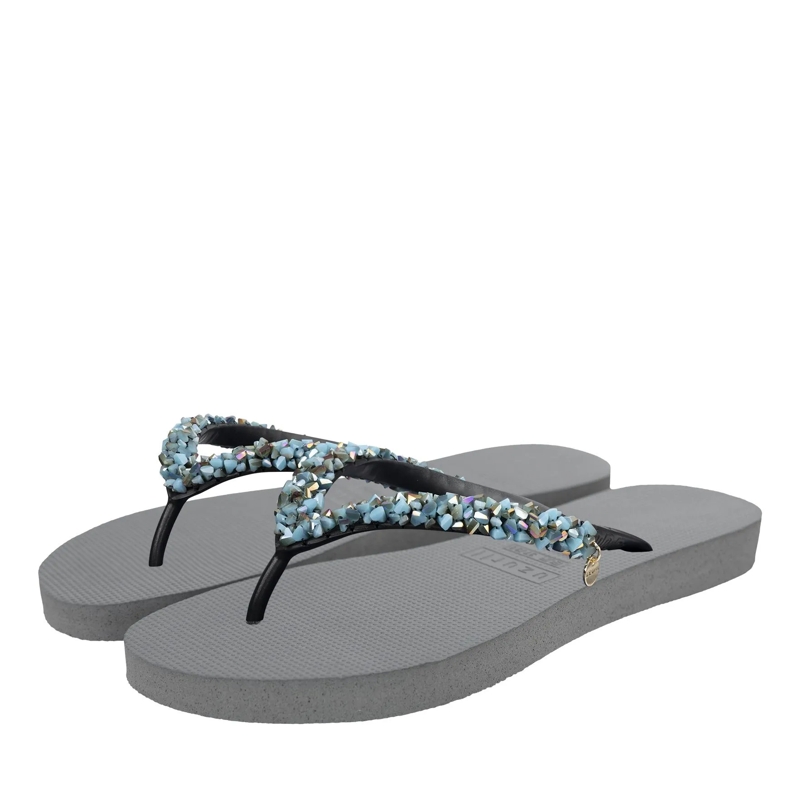 UZURII Flip Flops Zehentrenner Classic Aby Baby Blue silber