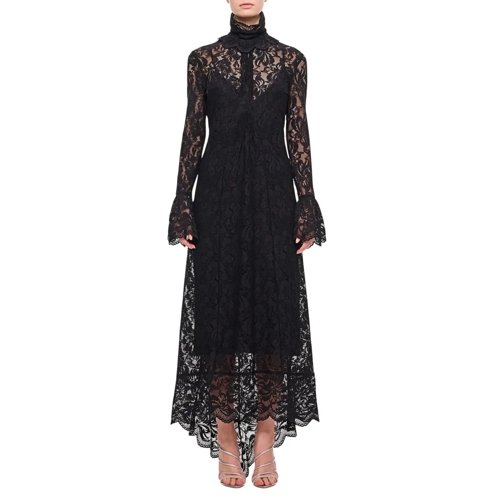 Paco Rabanne  Lace Long Dress Black