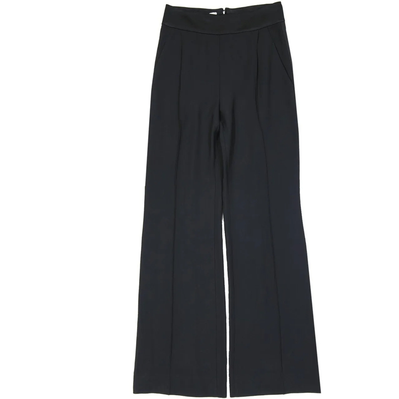Alberta Ferretti  Flared Black Trousers Black