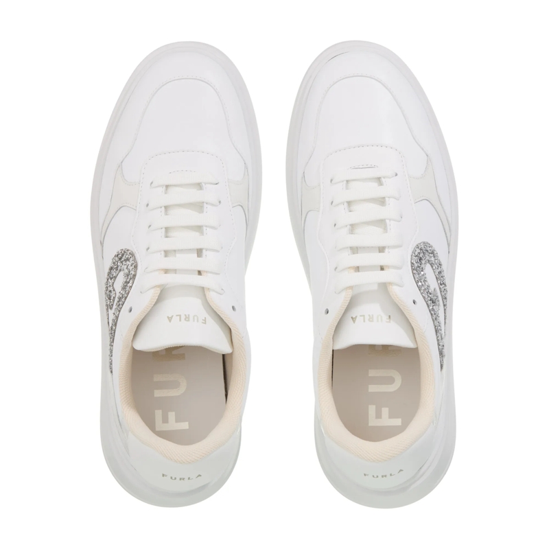 Furla Low-Top-Sneaker Furlasport Lace-Up Sneaker T.3 Talco H+Marshmallow+Color Silv(Image 6)