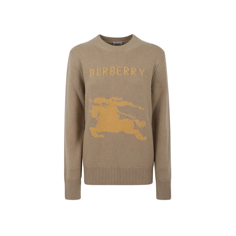Burberry Pullover Brown Wool Blend Sweater Brown