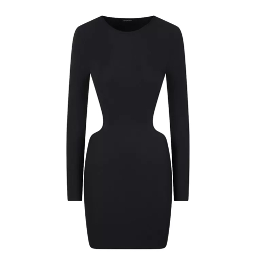 Balenciaga Cut-Out Hourglass Mini Dress Black 