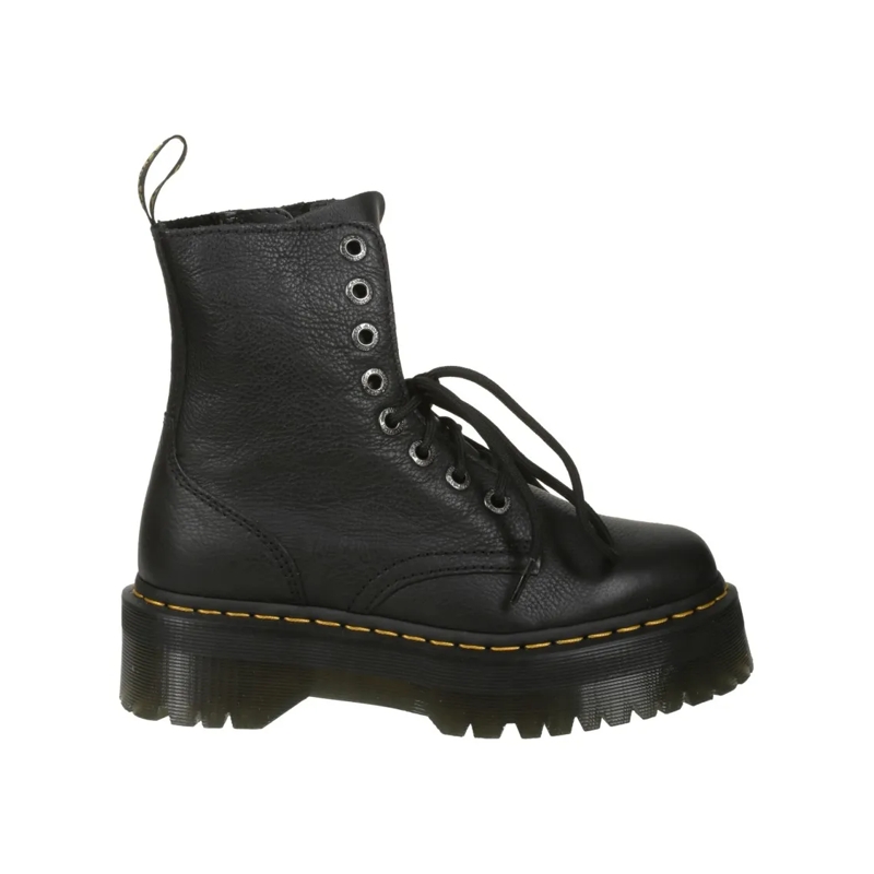 Dr. Martens Bottes Black Leather Boots Black
