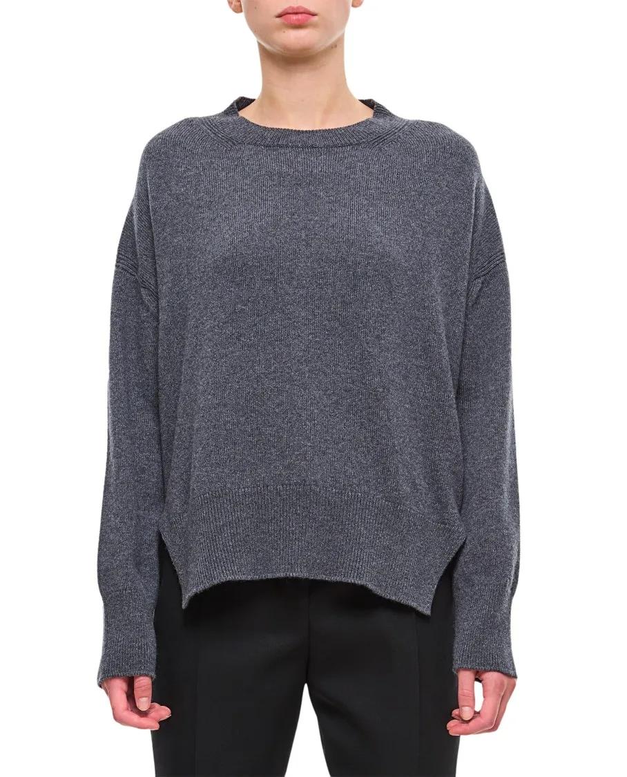 Barrie - Cashmere Roundneck Pullover - Größe M - grau