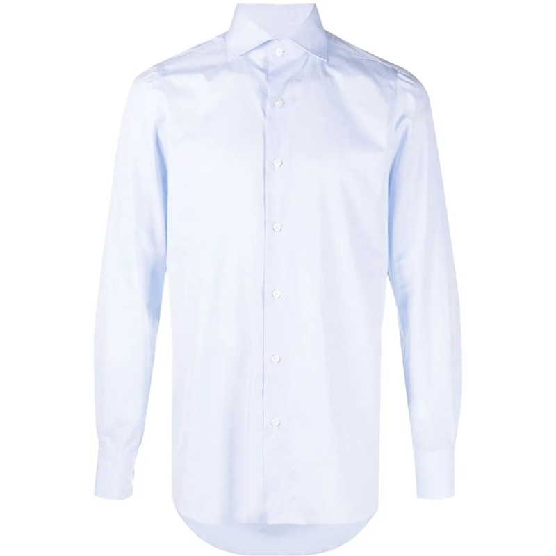 Finamore Legeres Oberteil Shirts Clear Blue blau