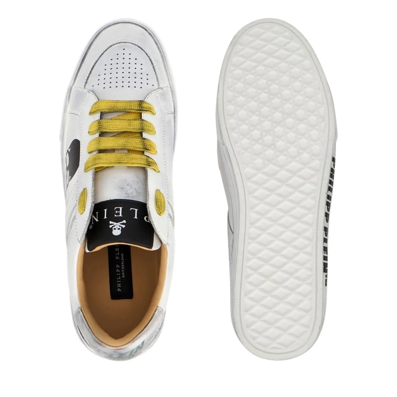 Philipp Plein Low-Top-Sneaker Lo-Top Turnschuhe Retrokickz weiss(Image 5)