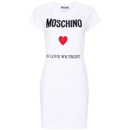 Moschino Mini-Kleider White Cotton Dress White