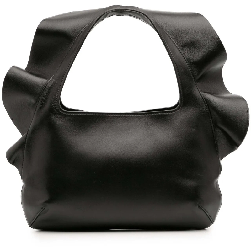 Valentino Garavani Schultertasche Small Nappa Atelier 04 Rouches Edition Hobo schwarz