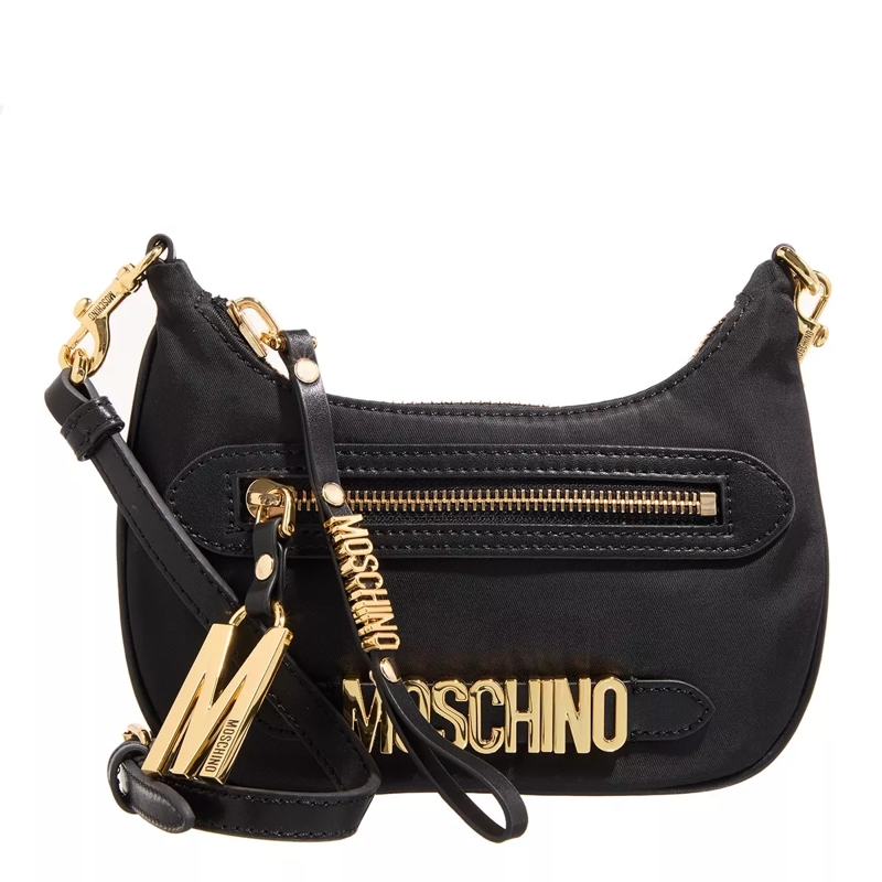 Moschino Schultertasche Multipockets Fantasia Nero