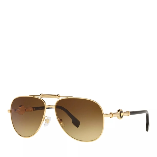 Versace Unisex Sunglasses 0VE2236 Gold Lunettes de soleil