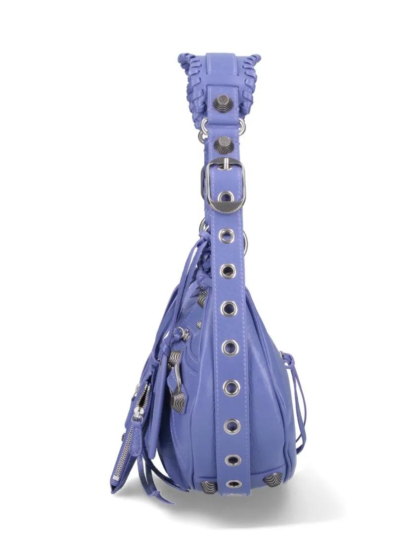Balenciaga Hobo bags Small 'Le Cagole' Crossbody Bag – Purple in paars