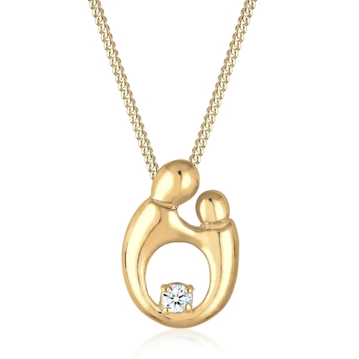 Elli Halskette Mutter Kind Diamant (0.03 ct.) 925 Sterl gold 