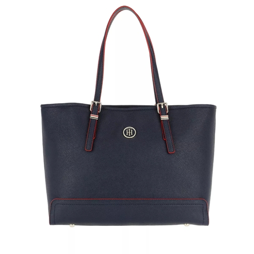 Tommy Hilfiger Honey Medium Tote Tommy Navy/Red Edge Paint Draagtas