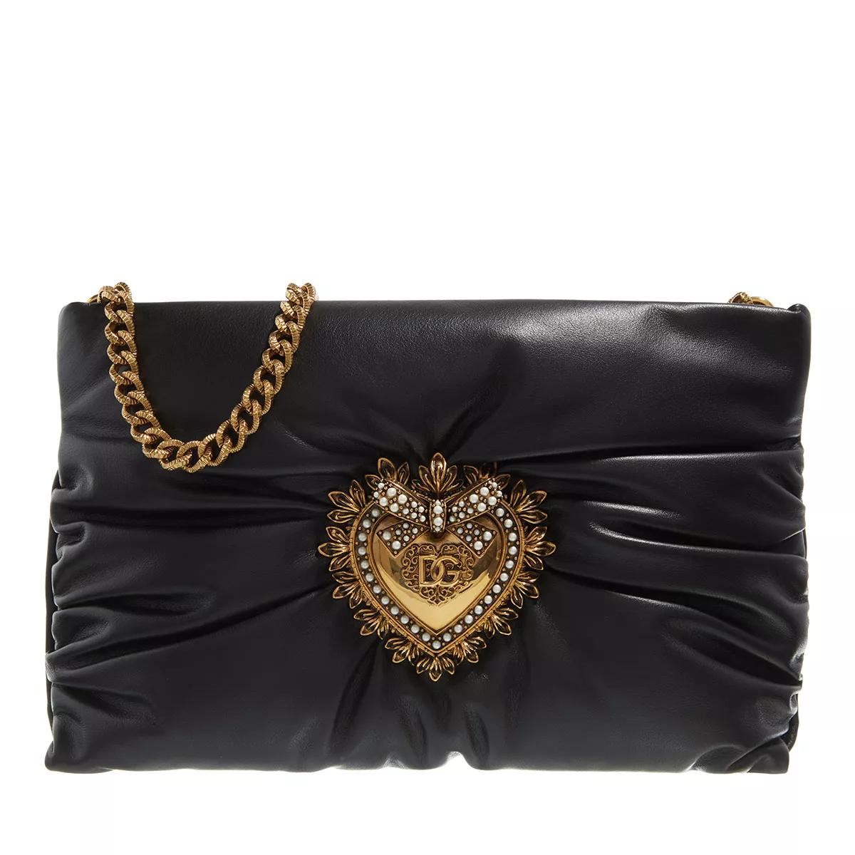 Dolce & Gabbana Pochette Nappa In Black