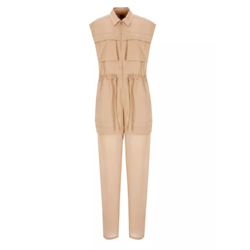 PINKO Satin Jumpsuit Brown 