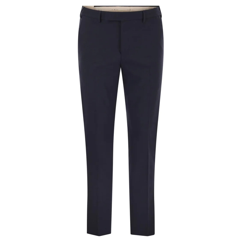 Pt Torino Pantalon de costume Dieci - Stretch Virgin Wool Trousers Black
