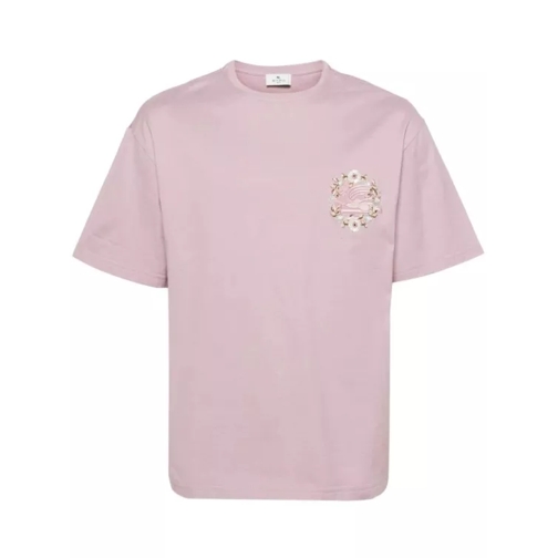 Etro Pink Pegaso T-Shirt Pink 