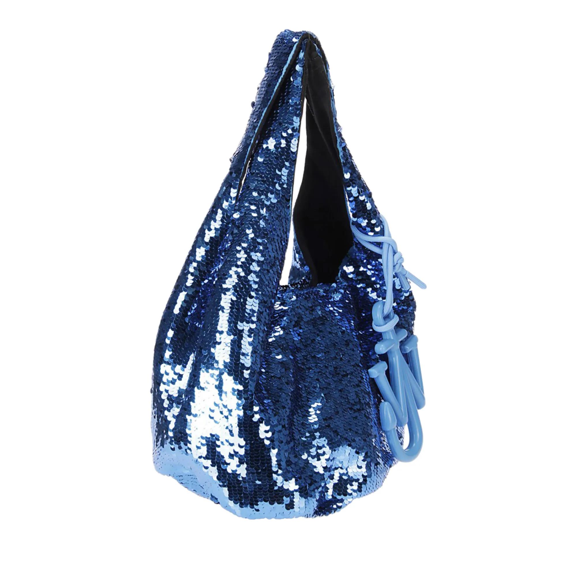 JW Anderson Paillet Mini Tas met Dubbele Schouderband Blue Dames