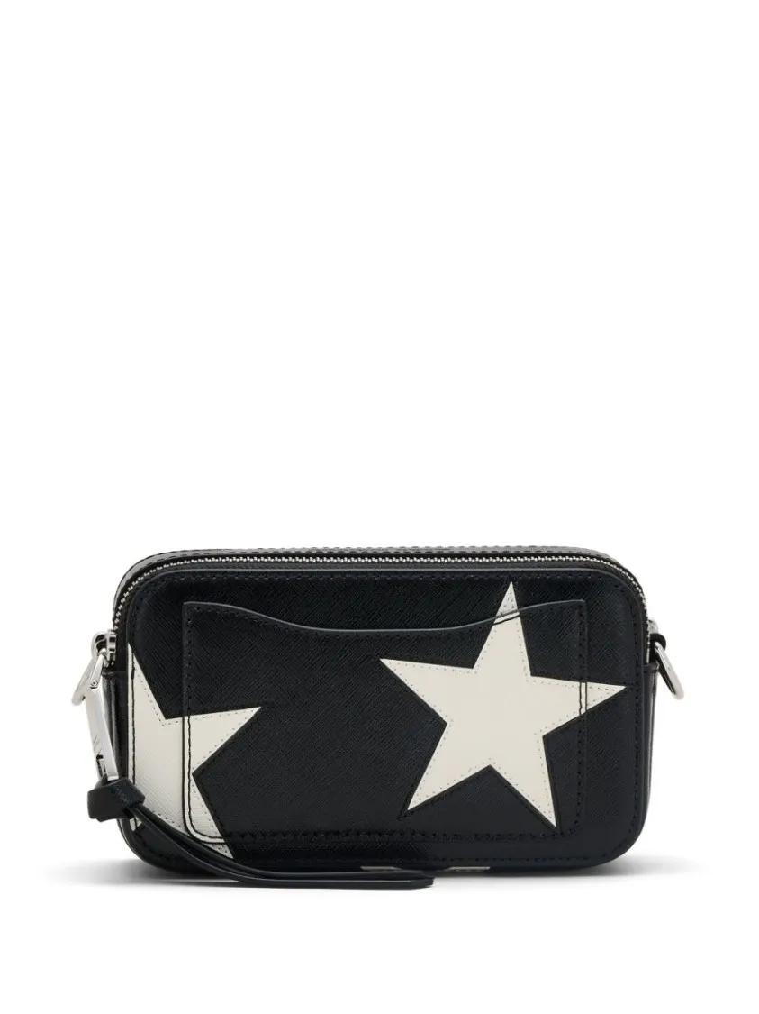 Marc Jacobs Crossbody bags Patchwork Leather Handbag With Star Motif in zwart