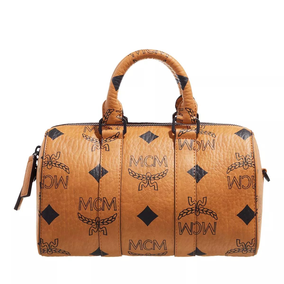 MCM, Bags, Mcm Cognac Bowlers Bag