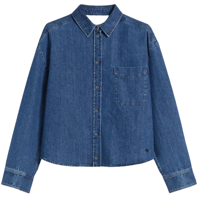 Max Mara Bluse Shirts Blue blau