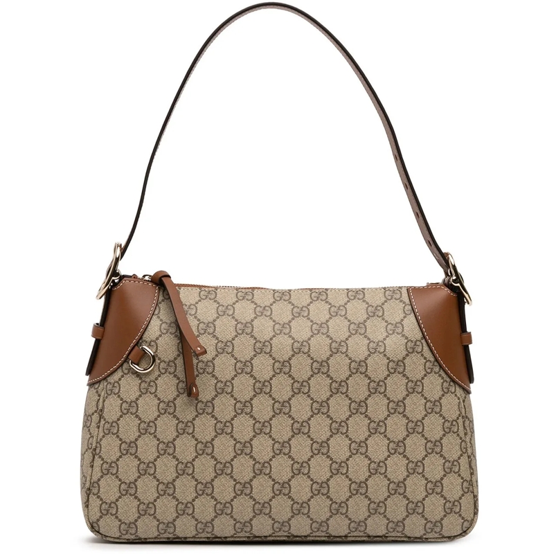 Gucci Schultertasche Medium GG Supreme Emblem Shoulder Bag braun