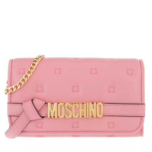 Moschino Wallet Fantasia Rosa   Portemonnee Aan Een Ketting