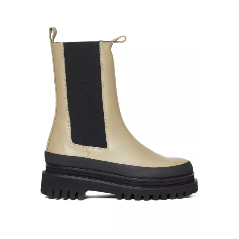 Paloma Barceló Bottines Chelsea Ankle Boots With Elastic Side Panels Brown