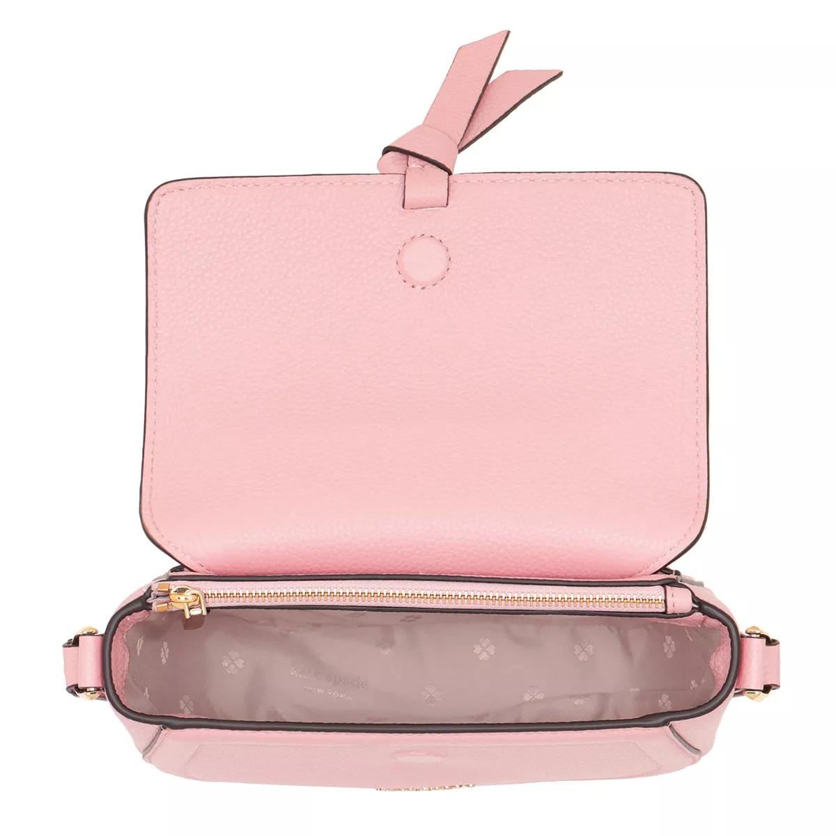 IN STOCK Kate Spade Knott Medium Saddle Bag Chalk Pink Multi