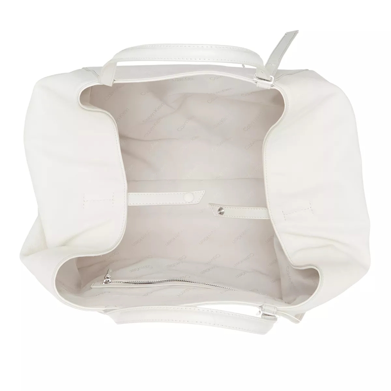 Calvin Klein Shopper Ck Fold Large Shopper Ecru(Image 5)