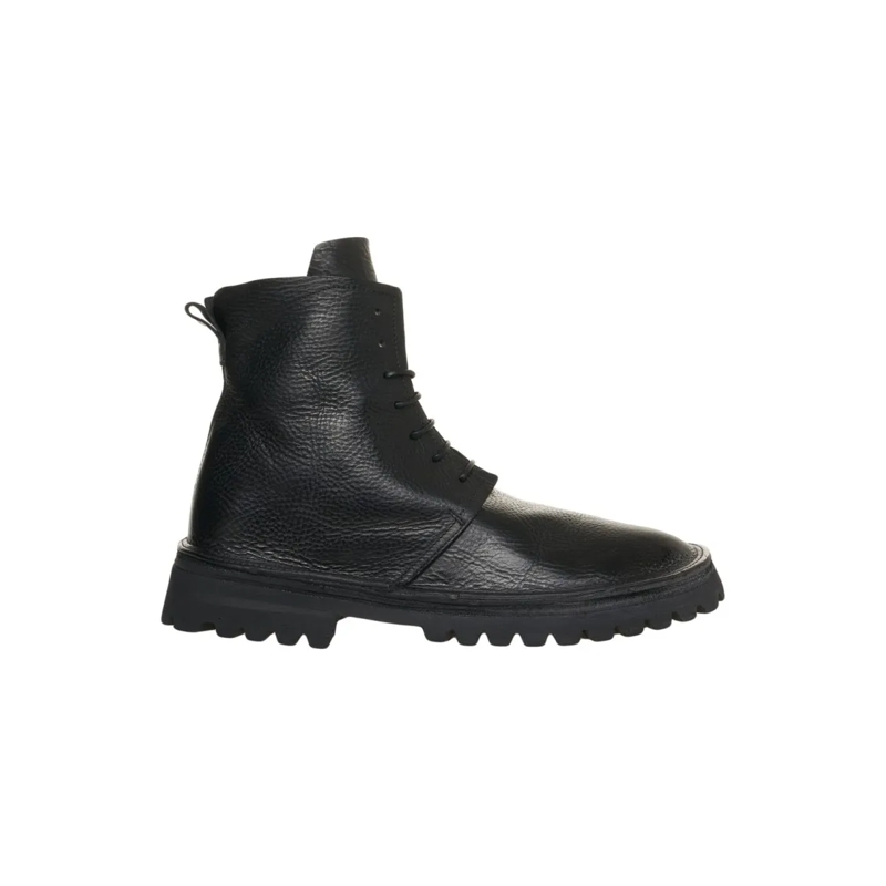 Moma Stiefel Arizona Raw' Leather Boots Black