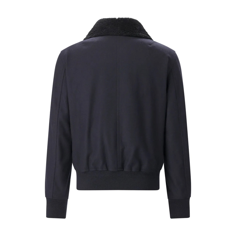Belstaff Hemdjacke Overshirt aus Woll-Mix dunkelblau(Image 3)