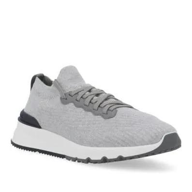 Brunello Cucinelli Low-Top Sneaker - Knitted Runners Sneakers - Gr. 40 (EU) - in Grau - für Damen