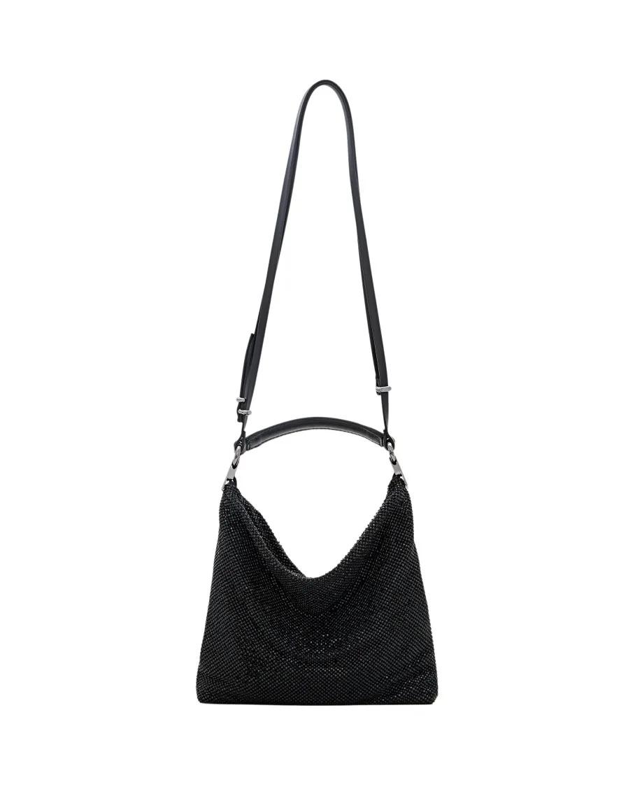 Benedetta Bruzziches Shopper - Bella Ciao Rhinestone Shoulder Bag - Gr. unisize - in Schwarz - für Damen