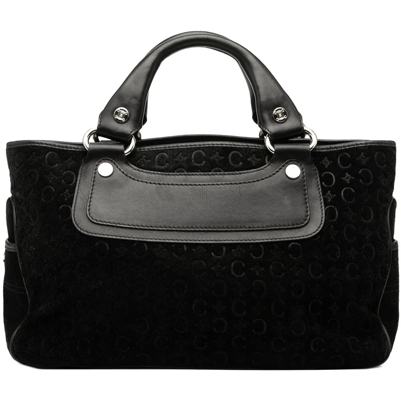 Celine Tote C Macadam Suede Boogie Handbag schwarz