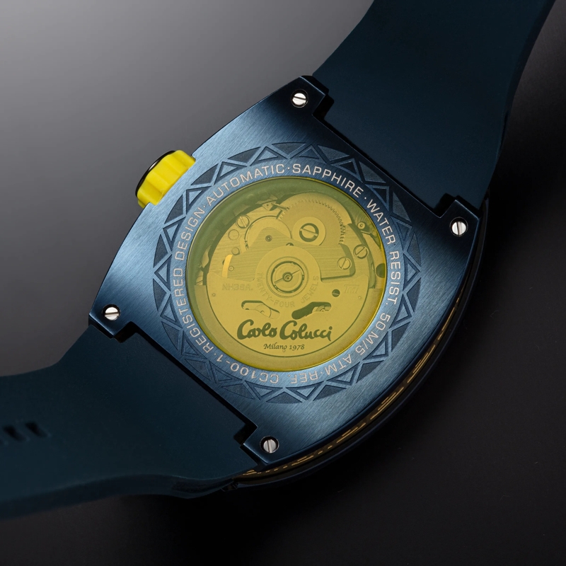 Carlo Colucci Automatikuhr Automatikuhr CC100 . gelb(Image 7)