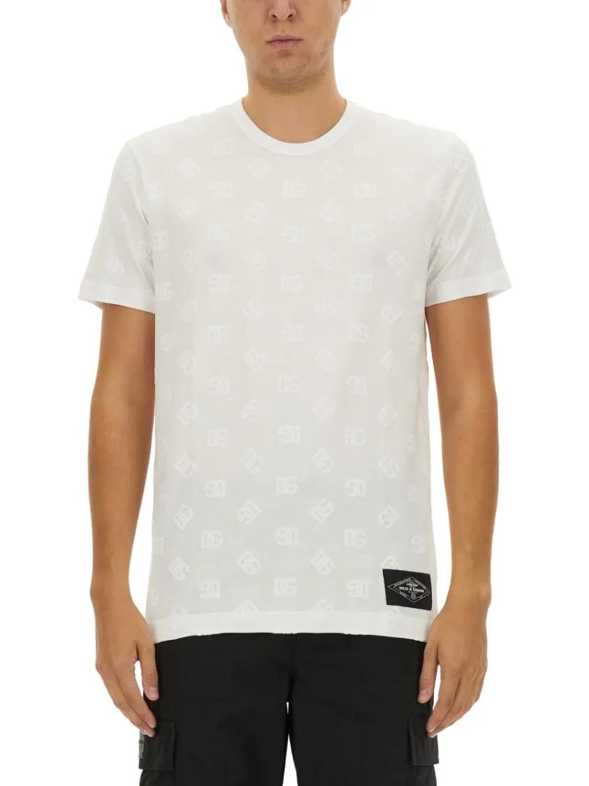Thumbnail - Dolce&Gabbana - Cotton T-Shirt - Größe 52 - weiß