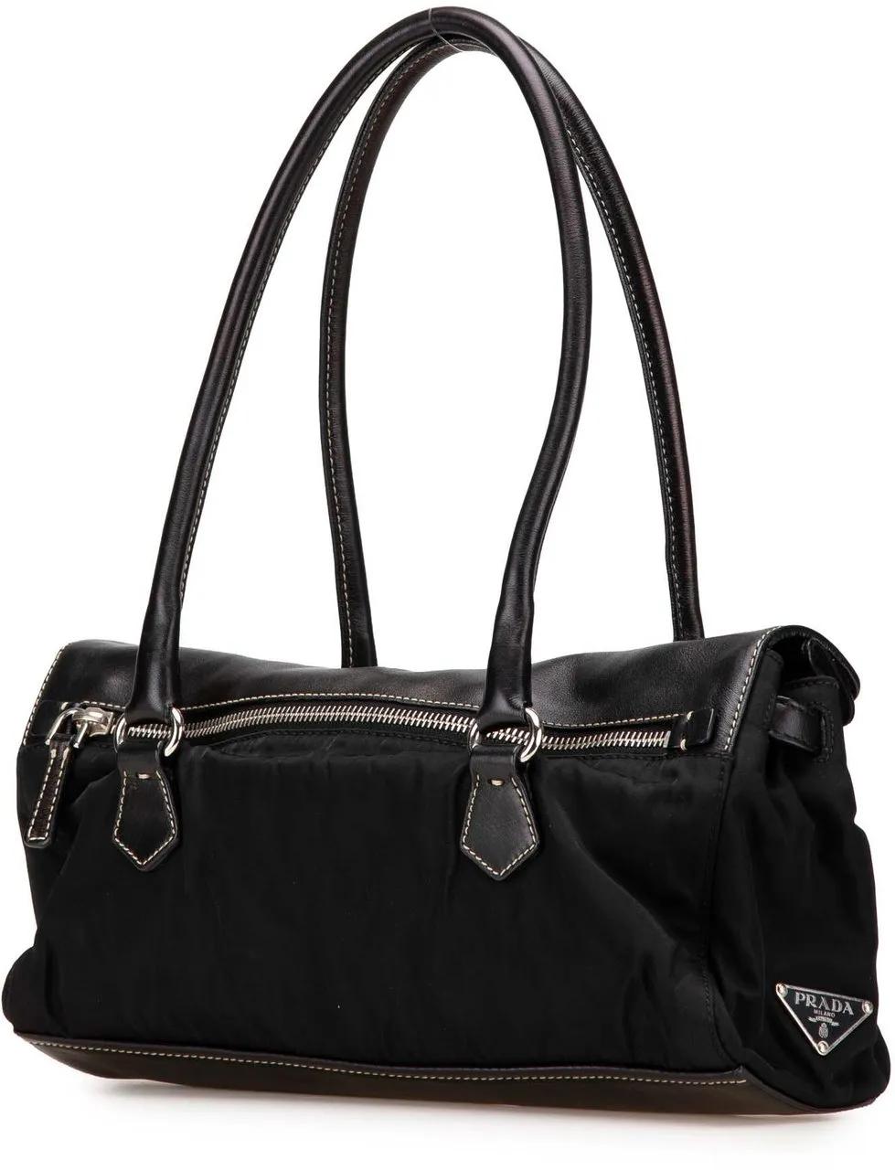 Thumbnail - Prada Hobo Bags - 2000-2013 Tessuto Easy Shoulder Bag - Gr. unisize - in Schwarz - für Damen