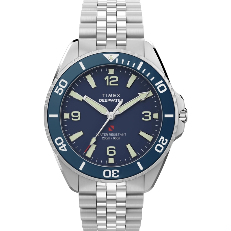 Timex Quarzuhr Quarz-Analoguhr Deepwater Arctic blau