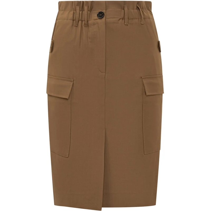 Iro Jupe midi Iro Gonna Cargo Marrone braun