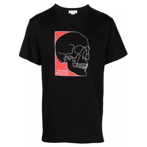 Alexander McQueen Skull Print Black T-Shirt Black 