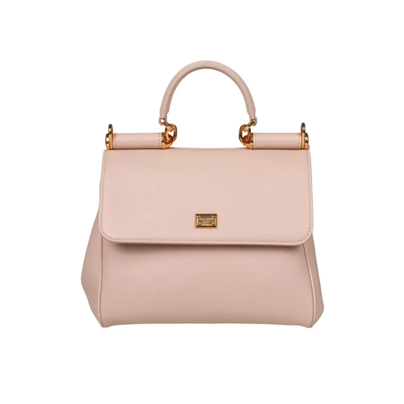 Dolce&Gabbana Schultertasche My Sicily Handbag In Nude Leather Neutrals