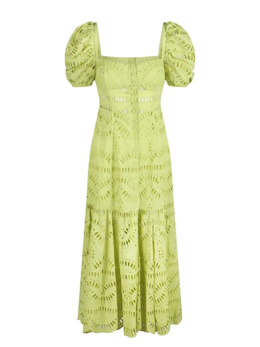 Thumbnail - Charo Ruiz Ibiza - Spiana Long Dress - Größe M - grün