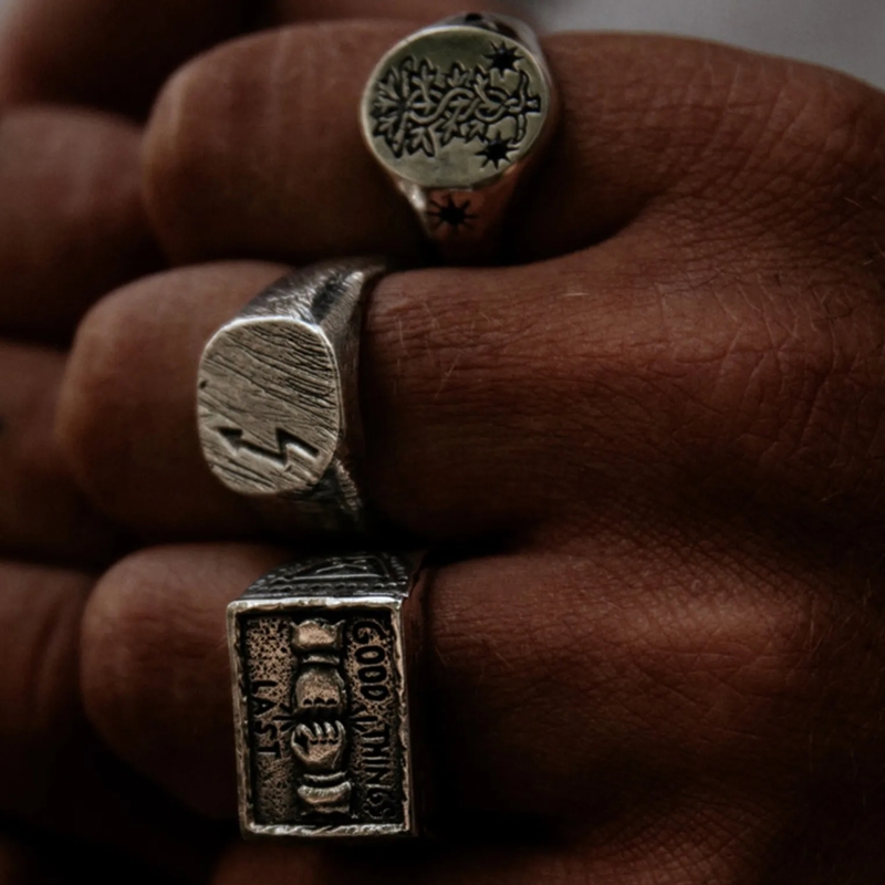 Haze & Glory Siegelring Ring Siegelring - Good Things 925 Silber silber(Image 5)