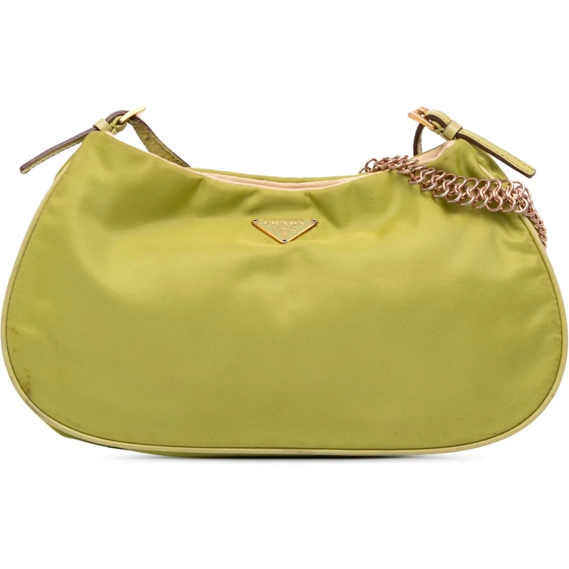 Prada Sac à bandoulière Tessuto Chain Shoulder Bag grün